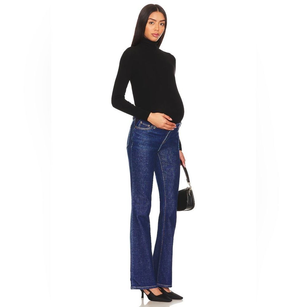 Hatch Black Turtleneck Maternity Top